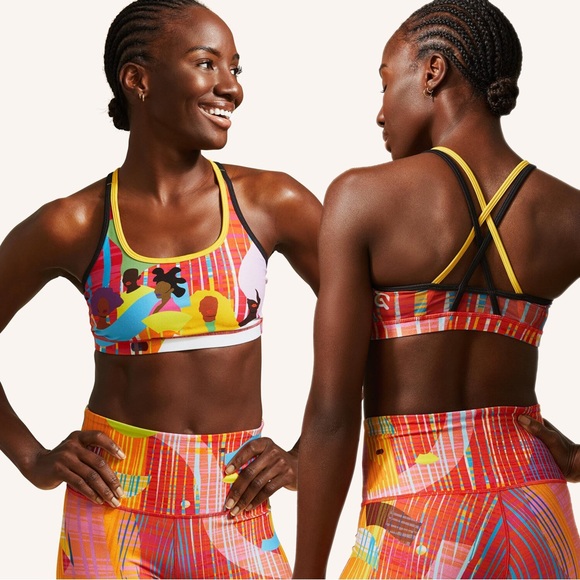 NWT Peloton x Monica Ahanonu WITH Strappy Sports Bra XS - Picture 1 of 6